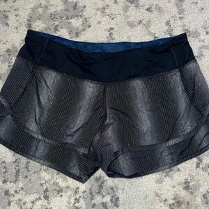 Lululemon Athletica Black and Gray Athletic Shorts